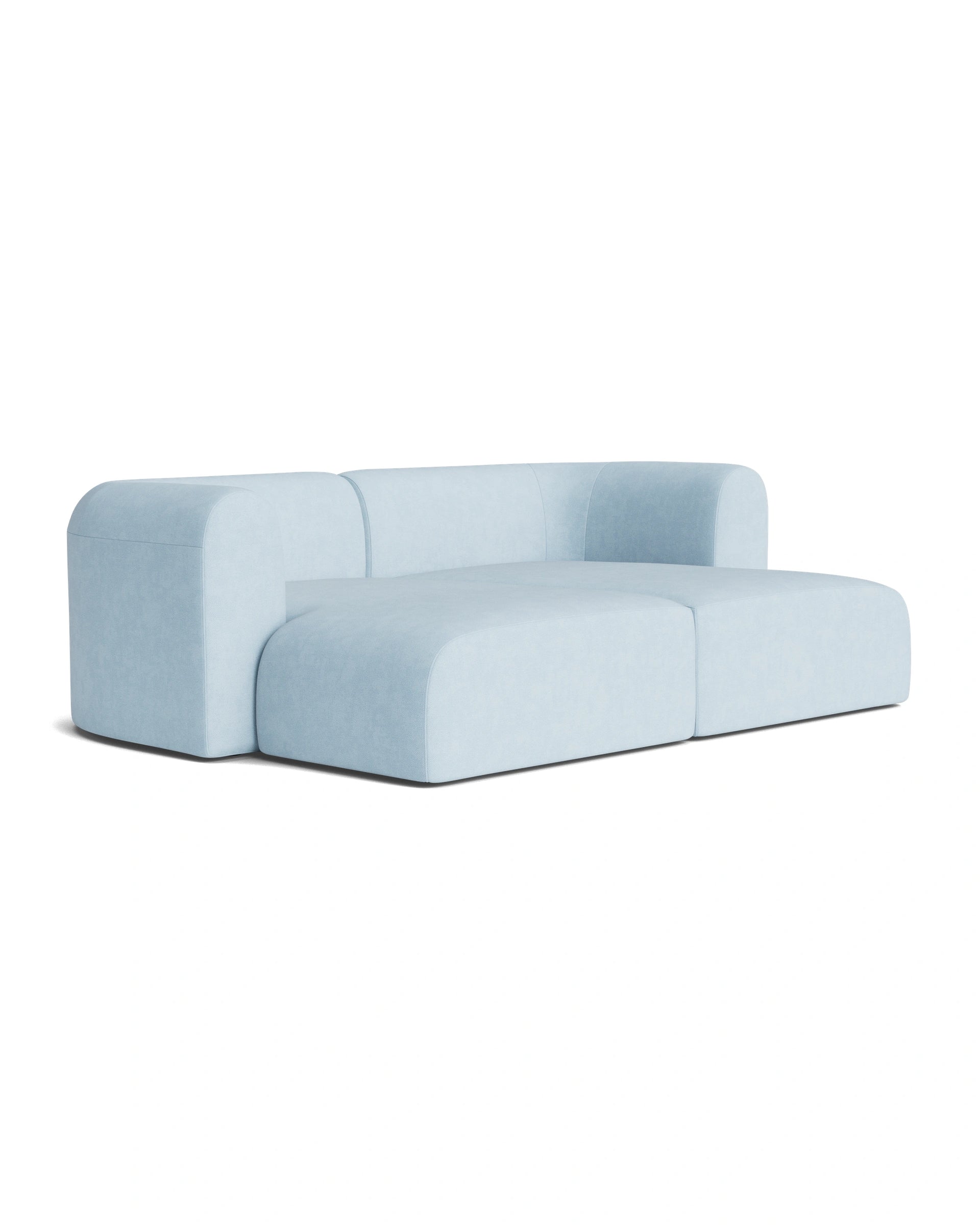 Berg Pit Sofa - Fossil Powder Blue
