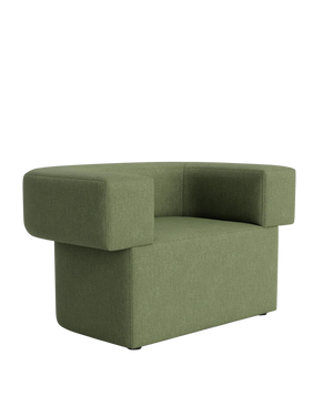 Quirk Armchair - Silex Moss