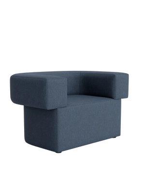 Quirk Armchair - Silex Denim