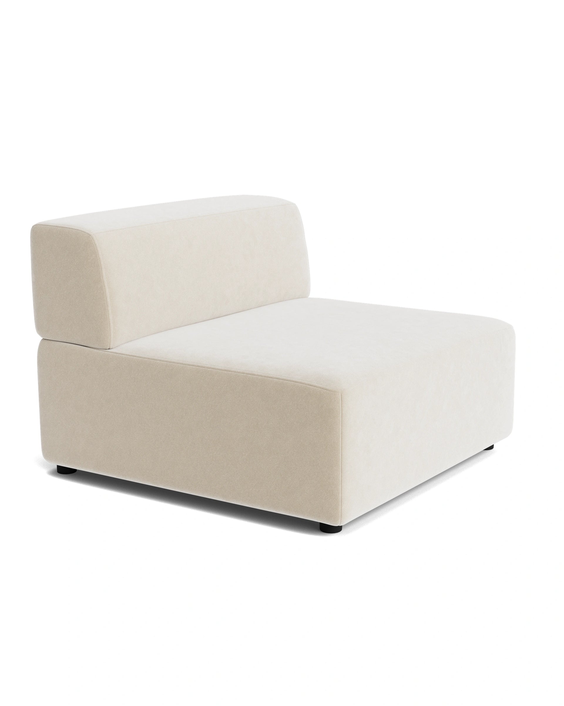 Stretch Armless Middle Module - Eden Ecru