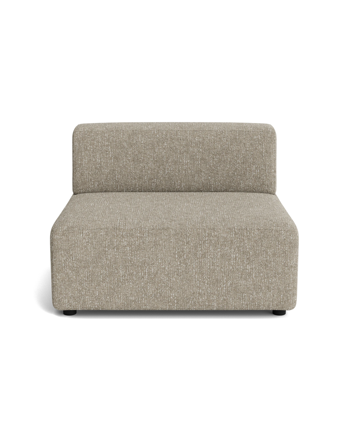 Stretch Armless Middle Module - Fleck Smoke