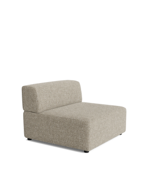 Stretch Armless Middle Module - Fleck Smoke