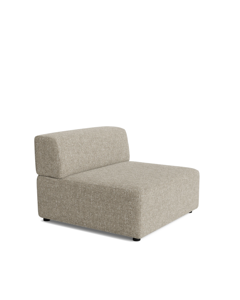 Stretch Armless Middle Module - Fleck Smoke