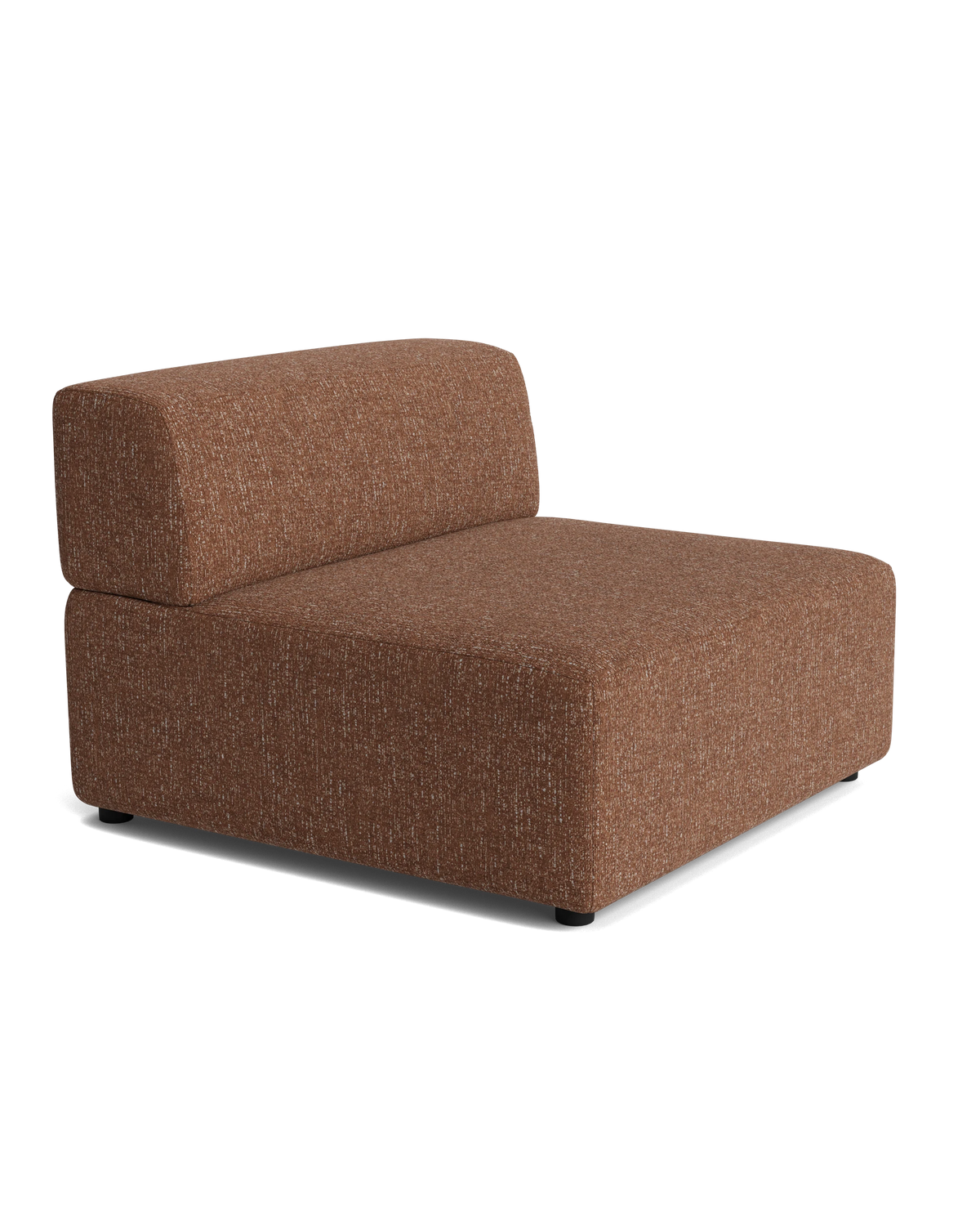 Stretch Armless Middle Module - Fleck Rust