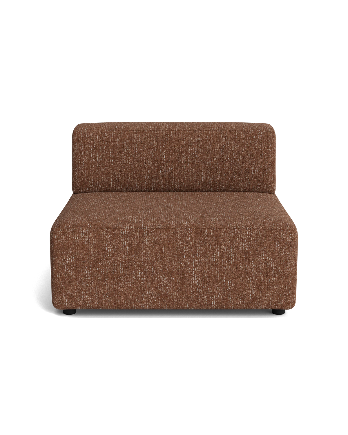 Stretch Armless Middle Module - Fleck Rust