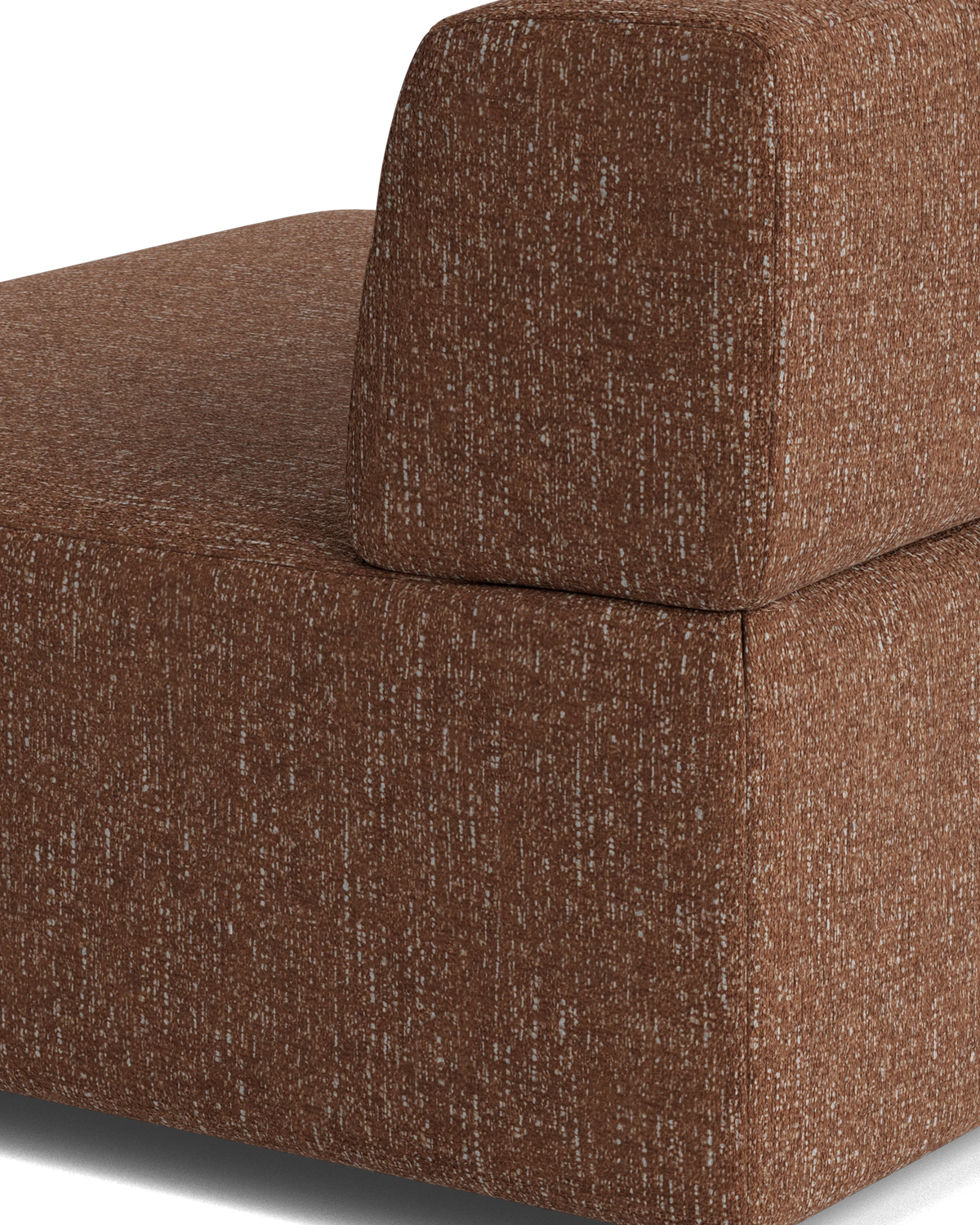 Stretch Armless Middle Module - Fleck Rust