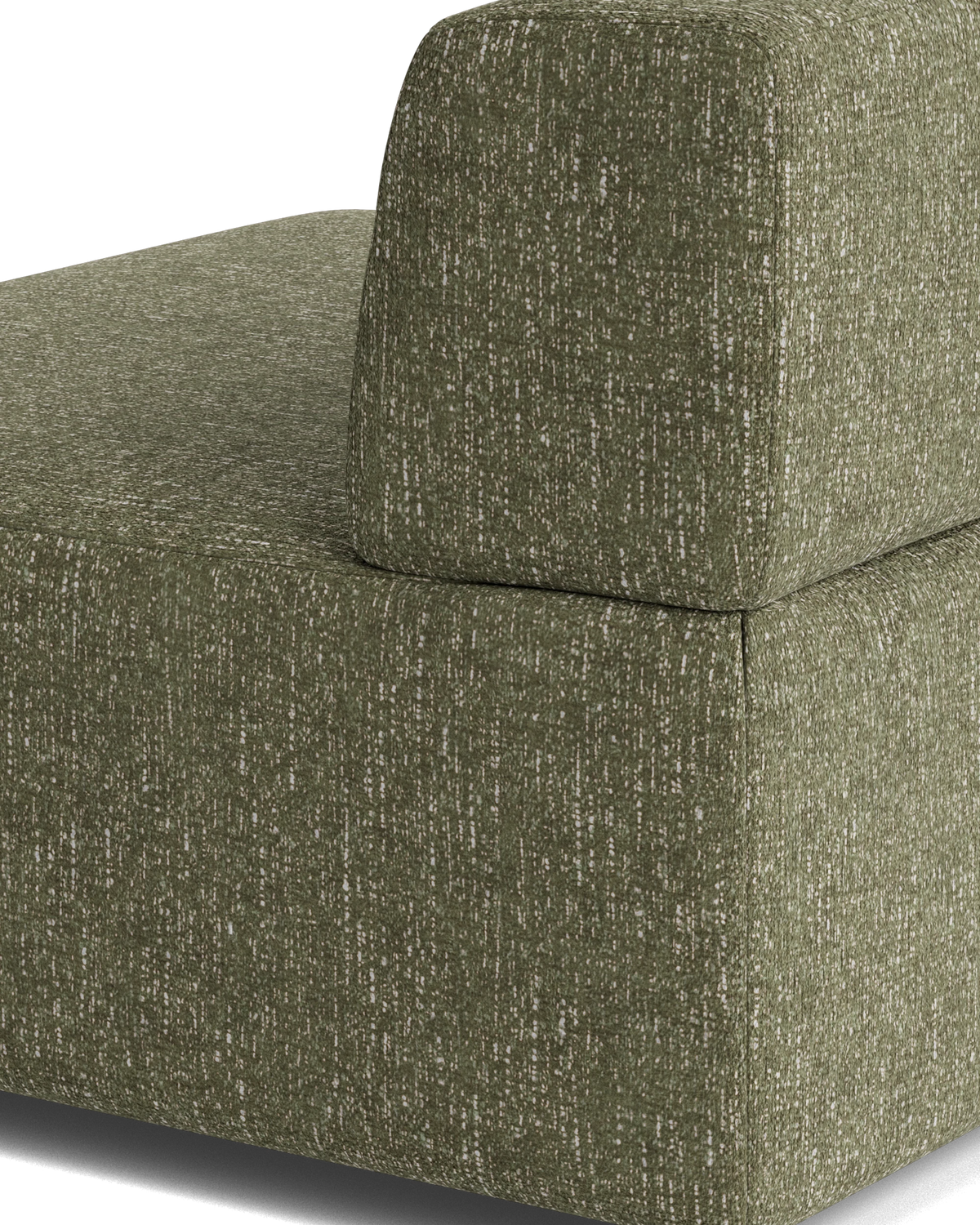 Stretch Armless Middle Module - Fleck Olive