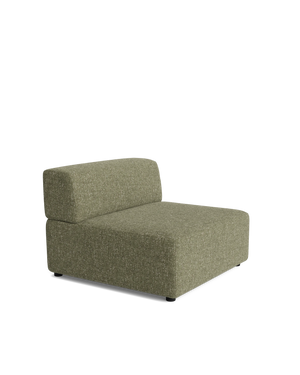 Stretch Armless Middle Module - Fleck Olive