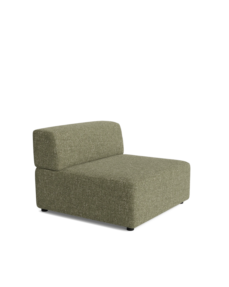 Stretch Armless Middle Module - Fleck Olive