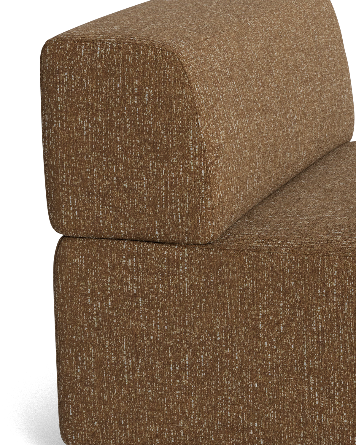 Stretch Armless Middle Module - Fleck Ginger
