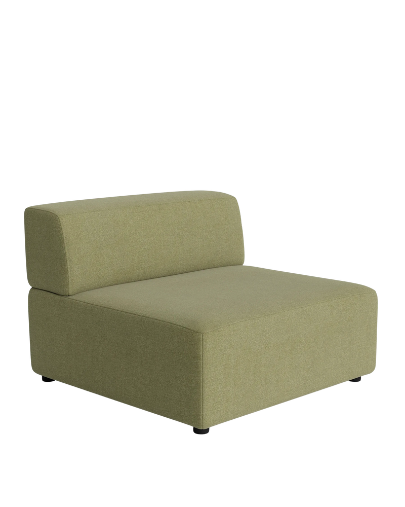 Stretch Armless Middle Module - Fossil Eucalyptus