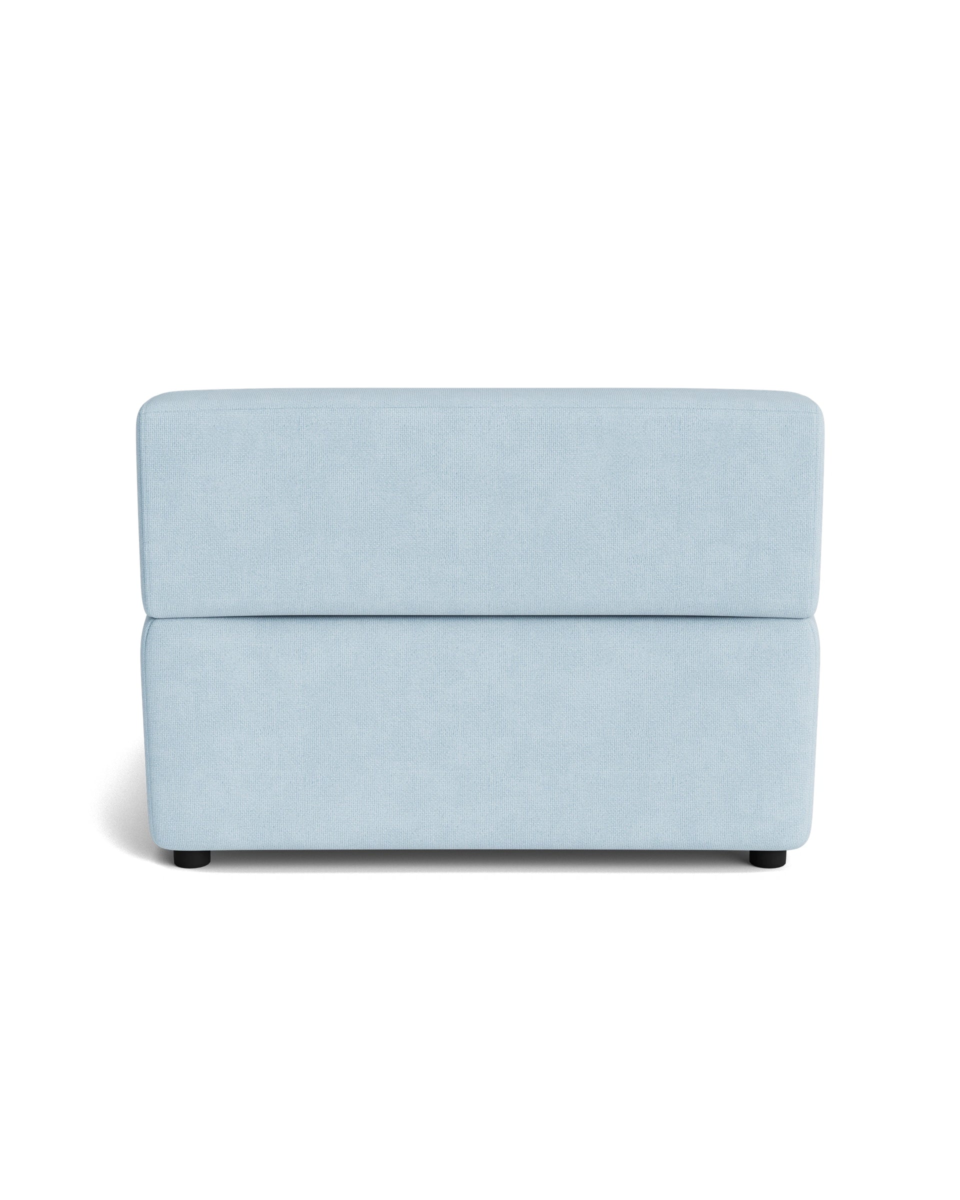 Stretch Armless Middle Module - Fossil Powder Blue