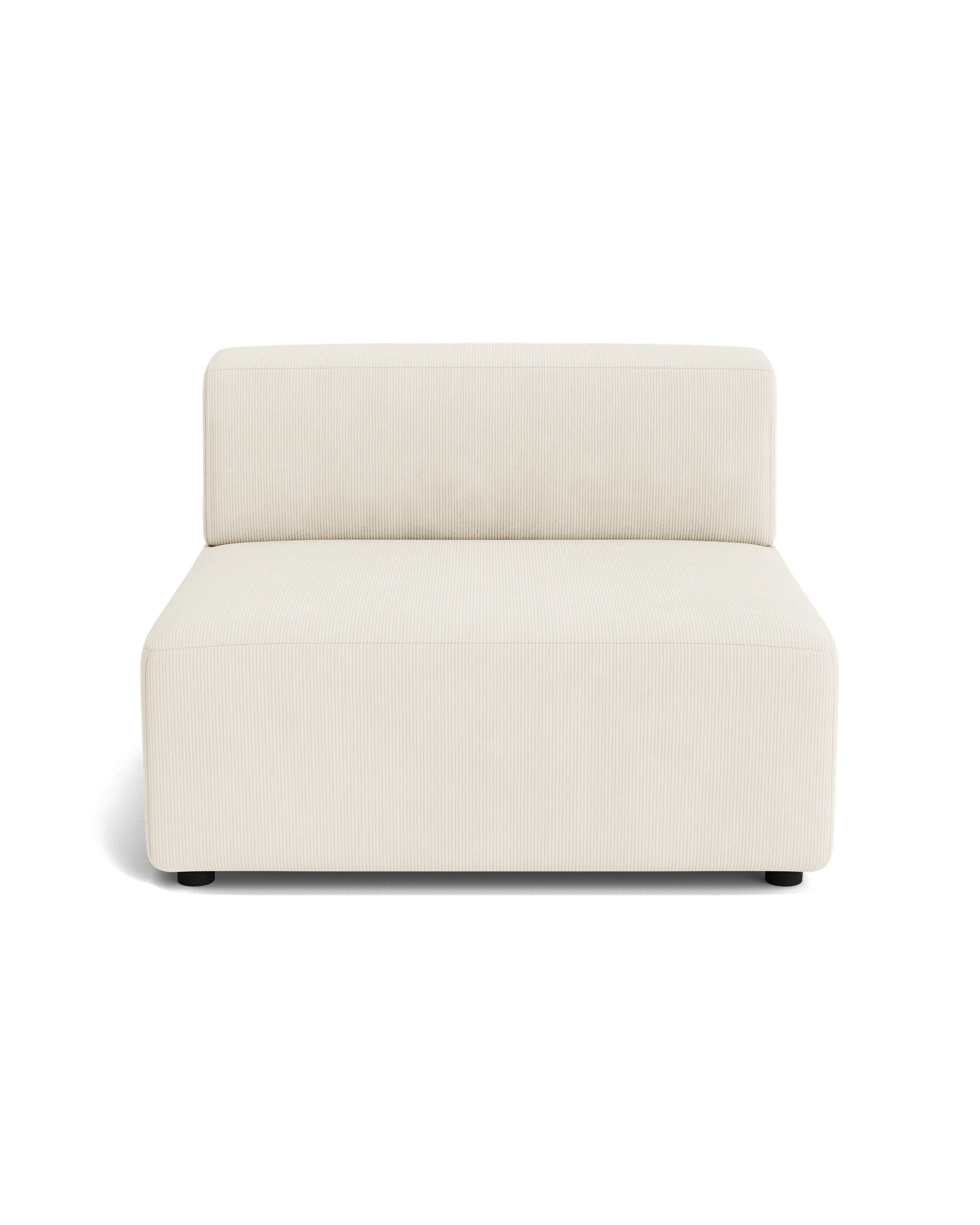 Stretch Armless Middle Module - Corduroy Off White