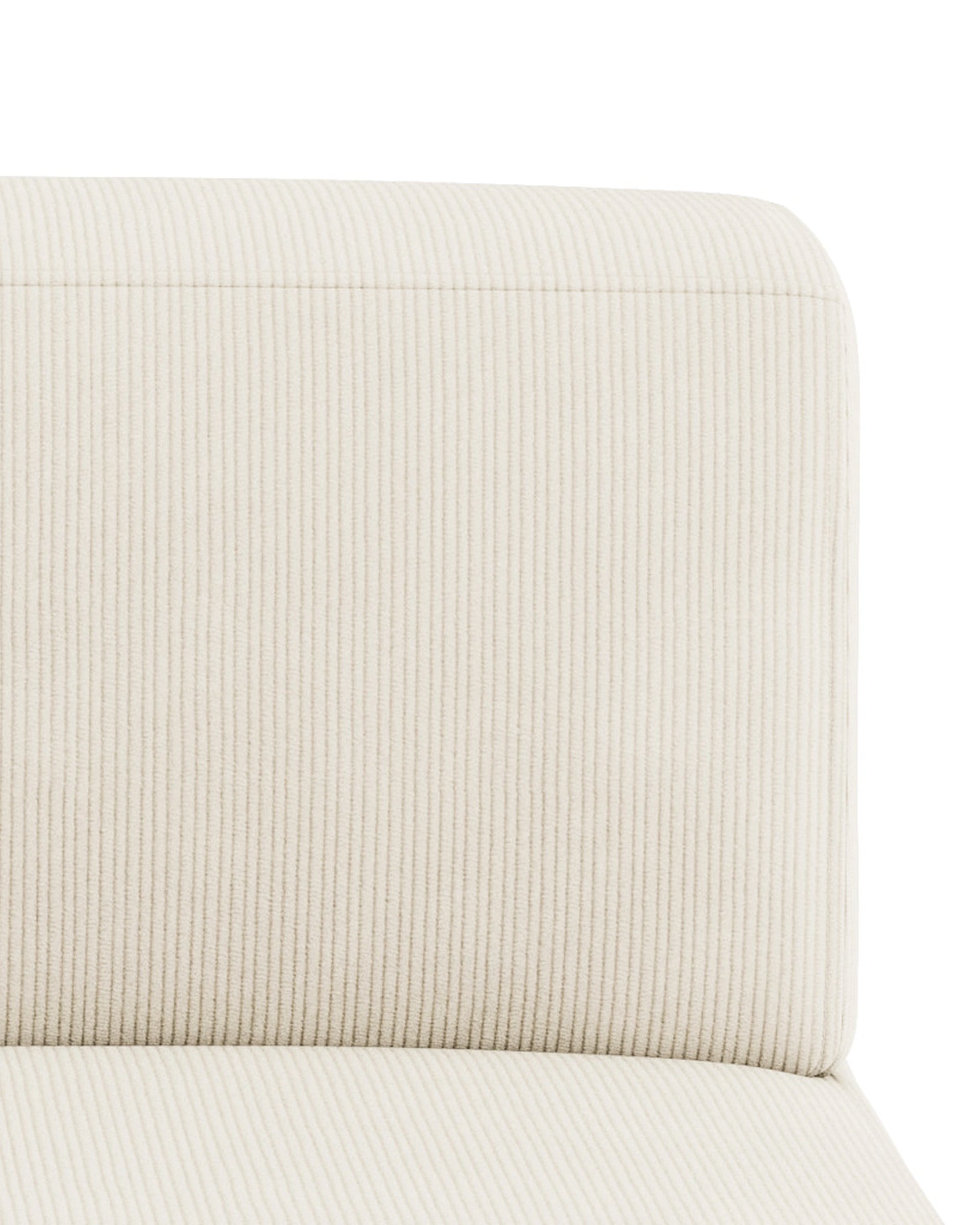 Stretch Armless Middle Module - Corduroy Off White