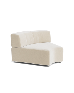 Stretch Angled Corner Module - Eden Ecru