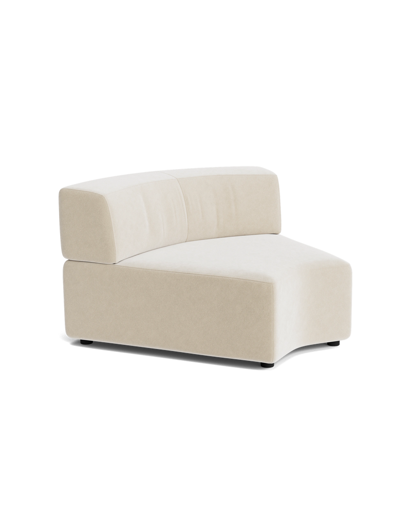 Stretch Angled Corner Module - Eden Ecru