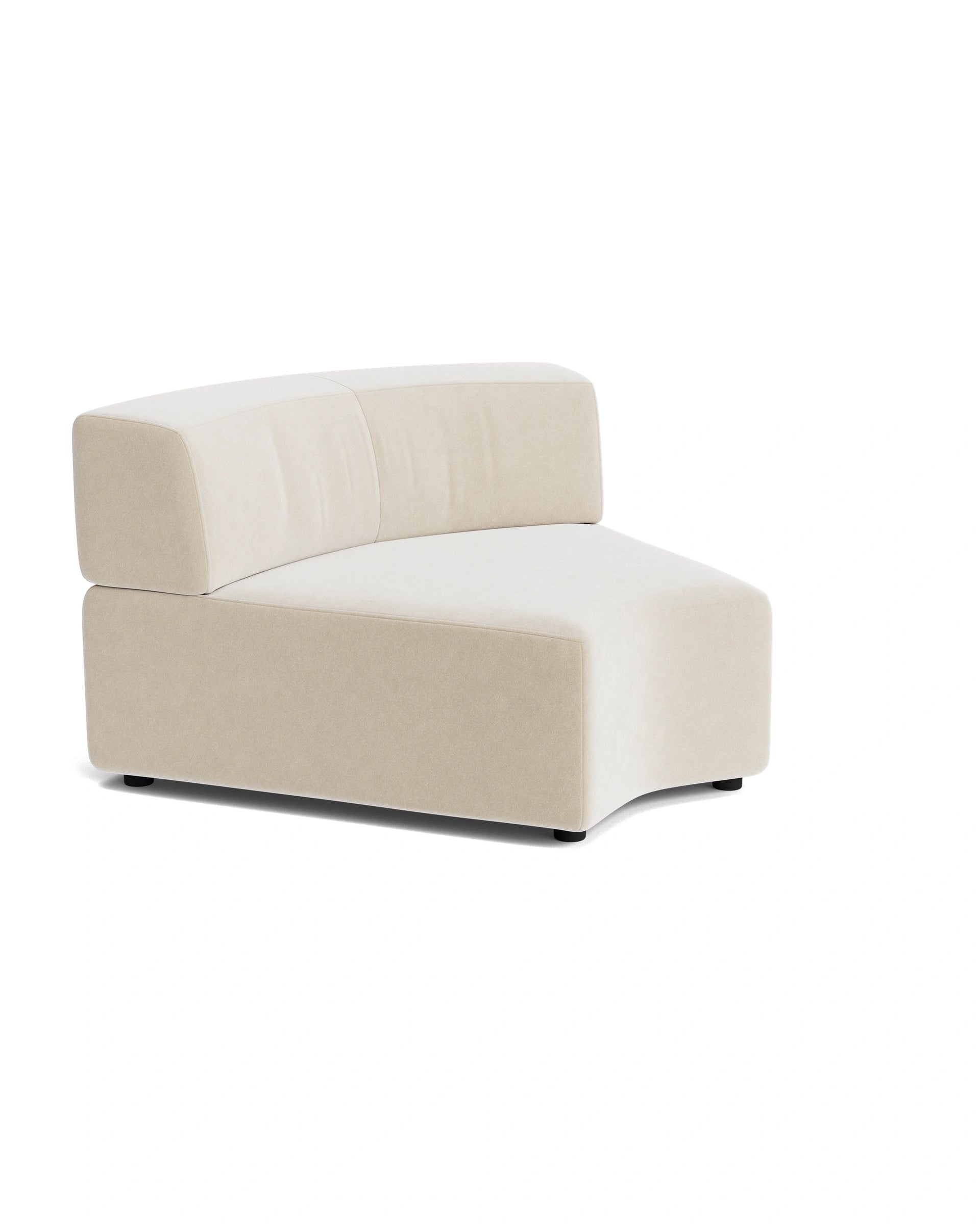 Stretch Angled Corner Module - Eden Ecru