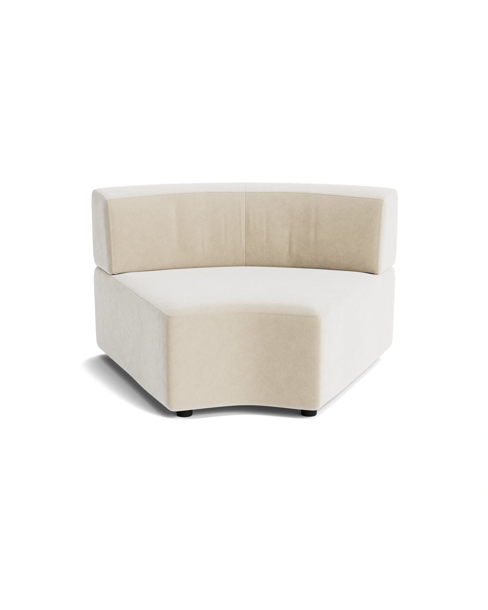 Stretch Angled Corner Module - Eden Ecru