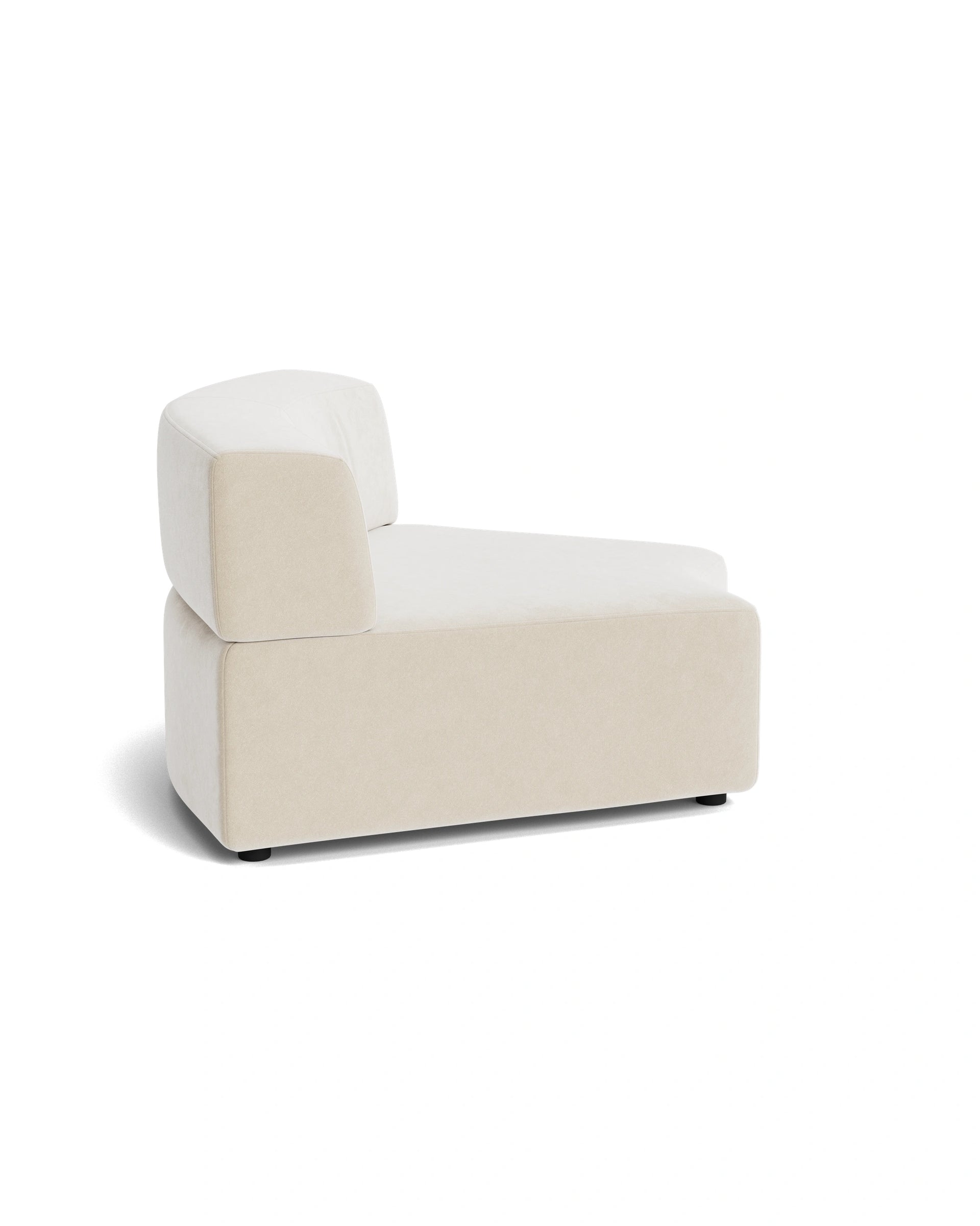 Stretch Angled Corner Module - Eden Ecru