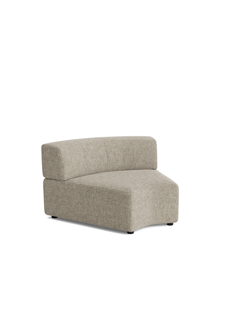 Stretch Angled Corner Module - Fleck Smoke
