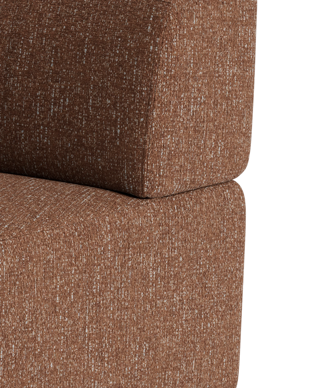 Stretch Angled Corner Module - Fleck Rust