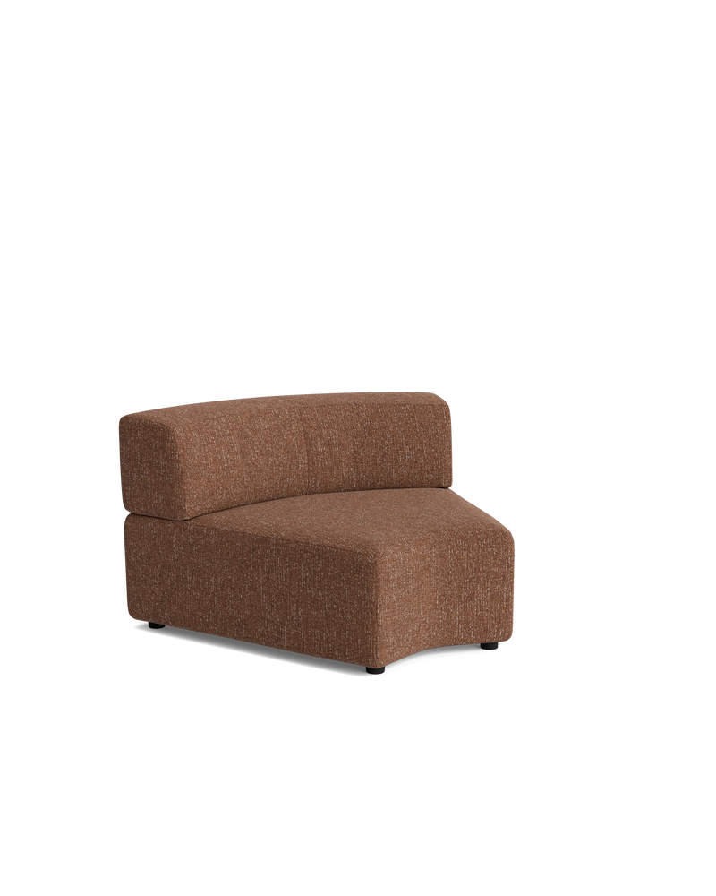 Stretch Angled Corner Module - Fleck Rust