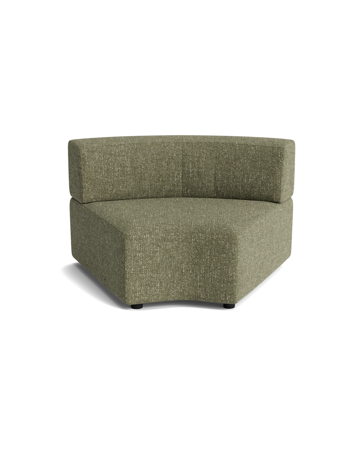 Stretch Angled Corner Module - Fleck Olive