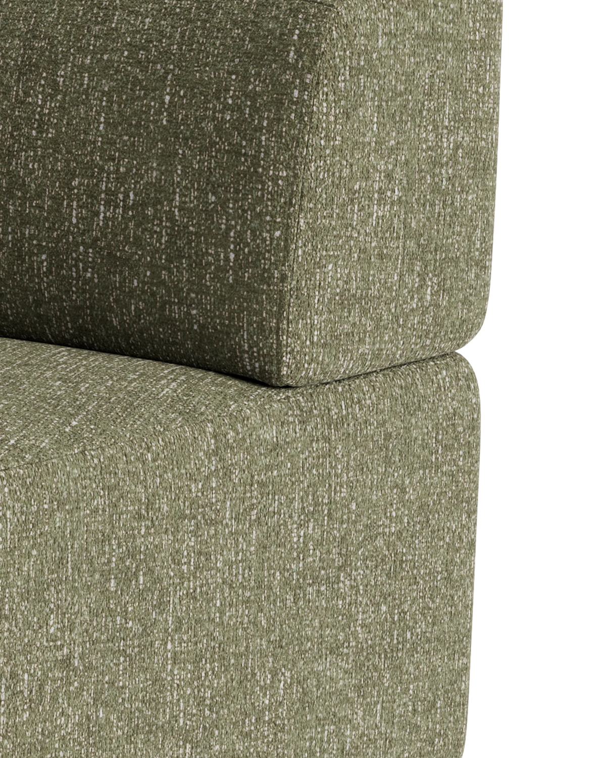 Stretch Angled Corner Module - Fleck Olive