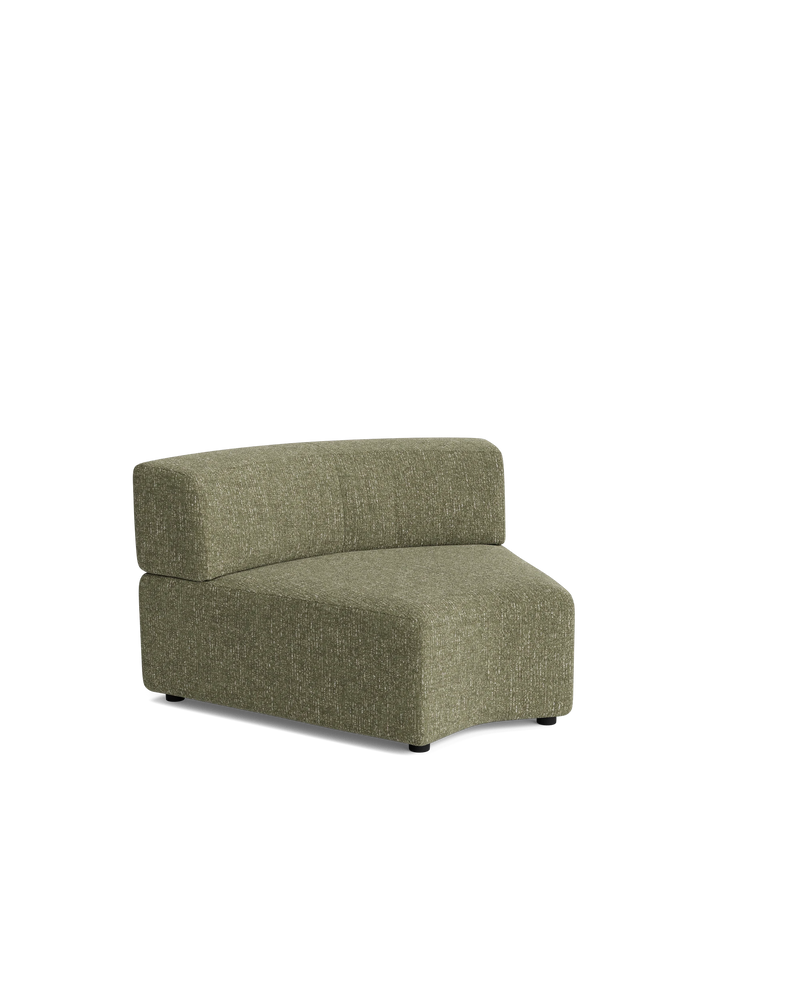 Stretch Angled Corner Module - Fleck Olive
