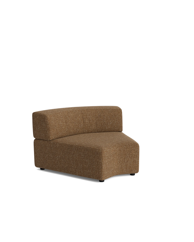 Stretch Angled Corner Module - Fleck Ginger