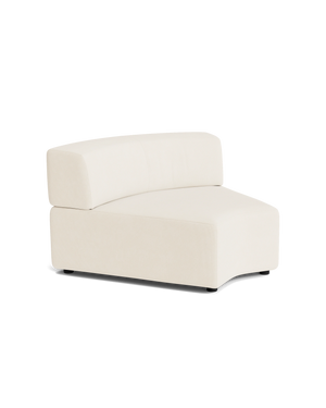 Stretch Angled Corner Module - Fossil Vanilla