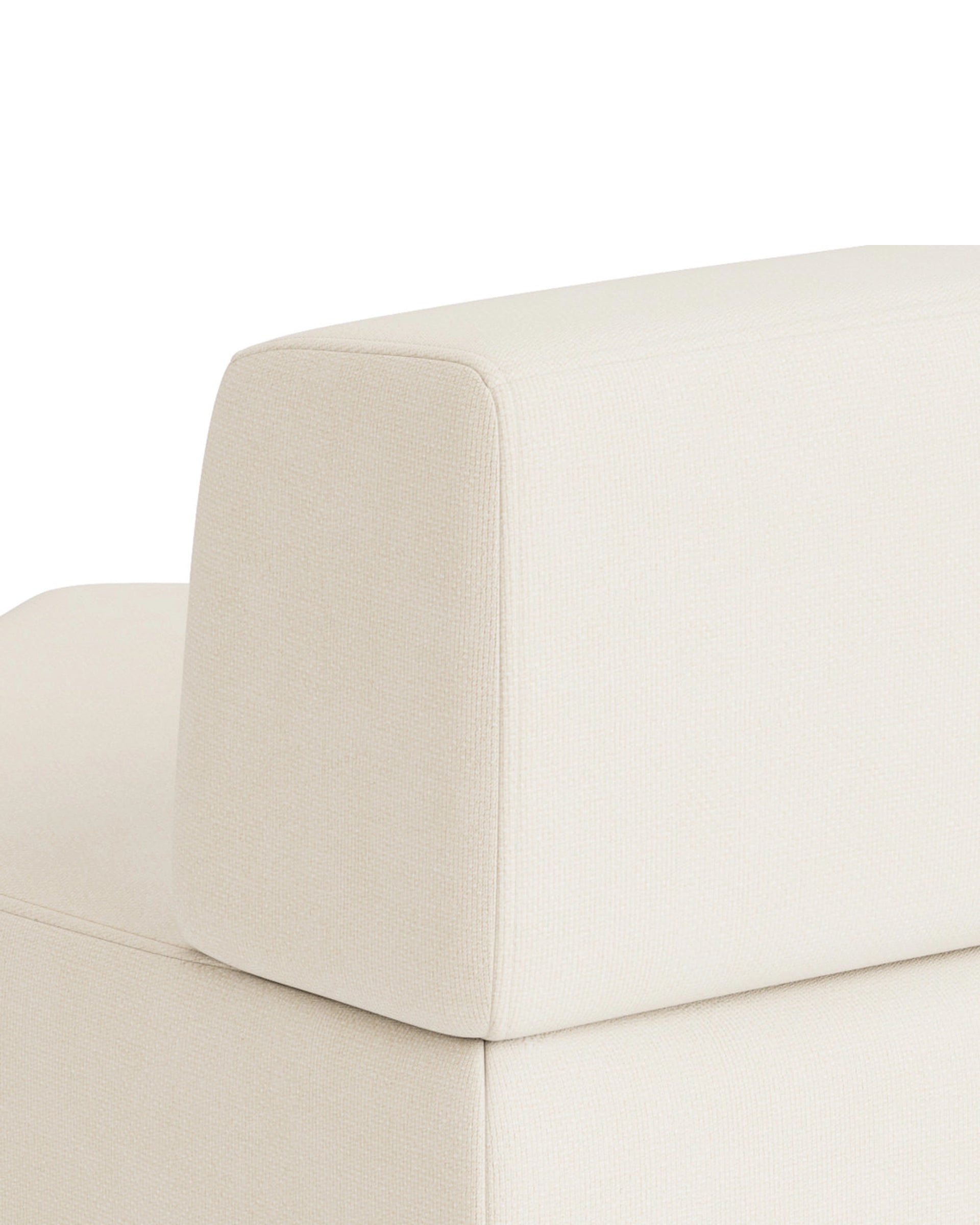 Stretch Angled Corner Module - Fossil Vanilla