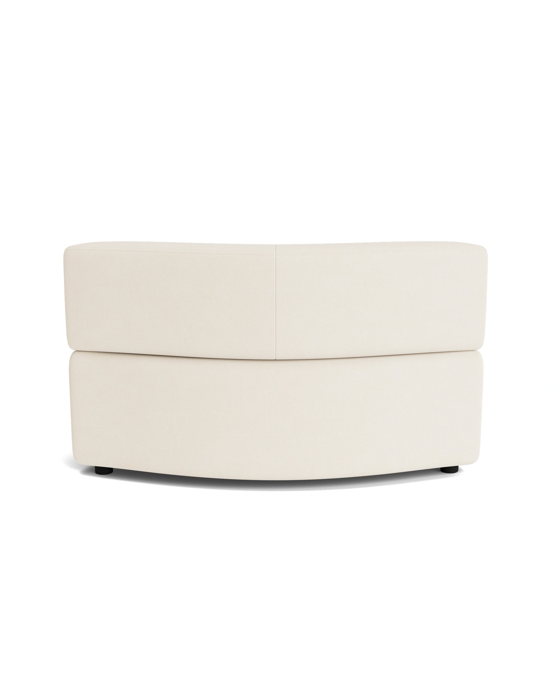Stretch Angled Corner Module - Fossil Vanilla