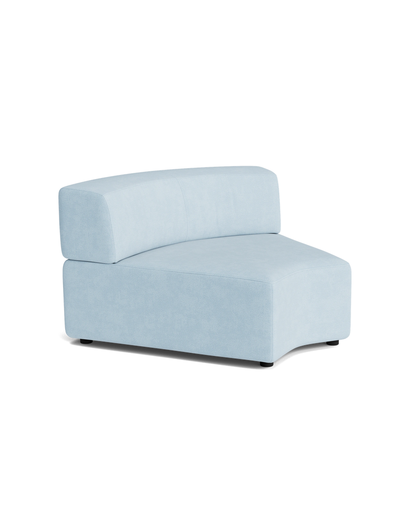 Stretch Angled Corner Module - Fossil Powder Blue