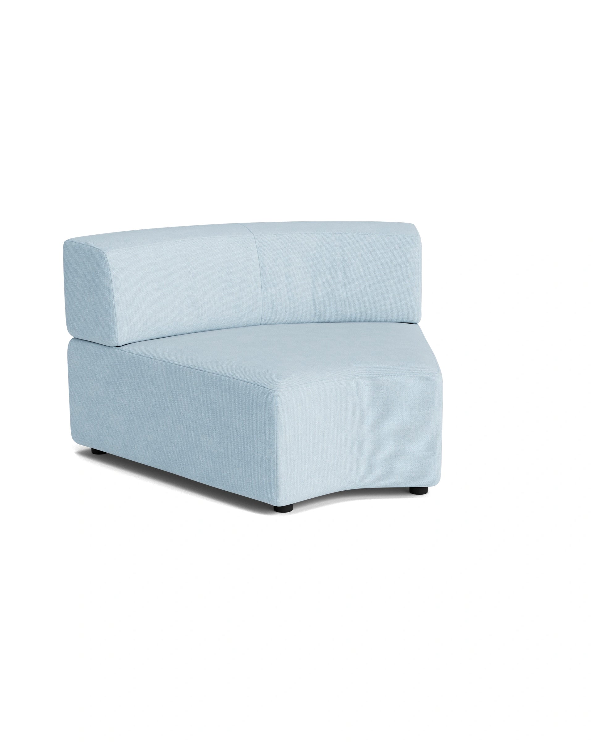 Stretch Angled Corner Module - Fossil Powder Blue