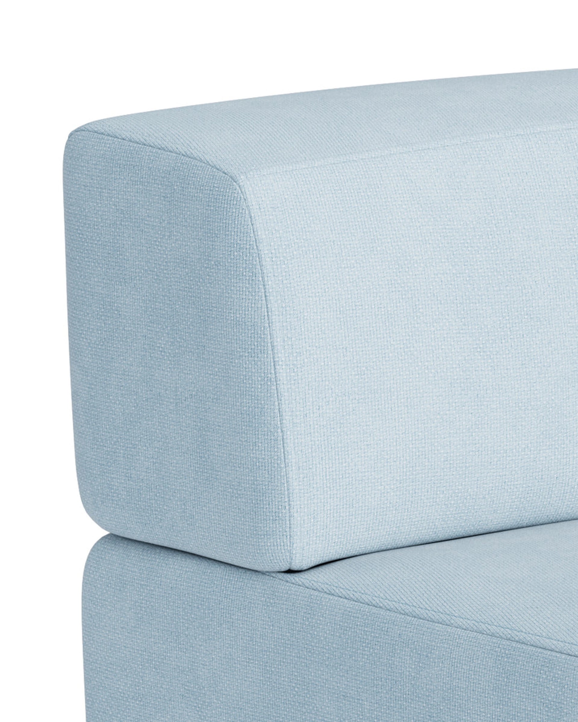 Stretch Angled Corner Module - Fossil Powder Blue