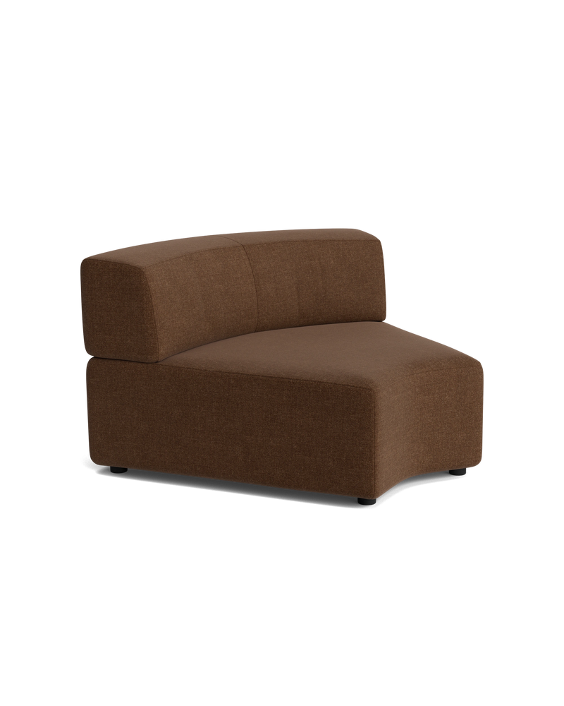 Stretch Angled Corner Module - Fossil Chocolate