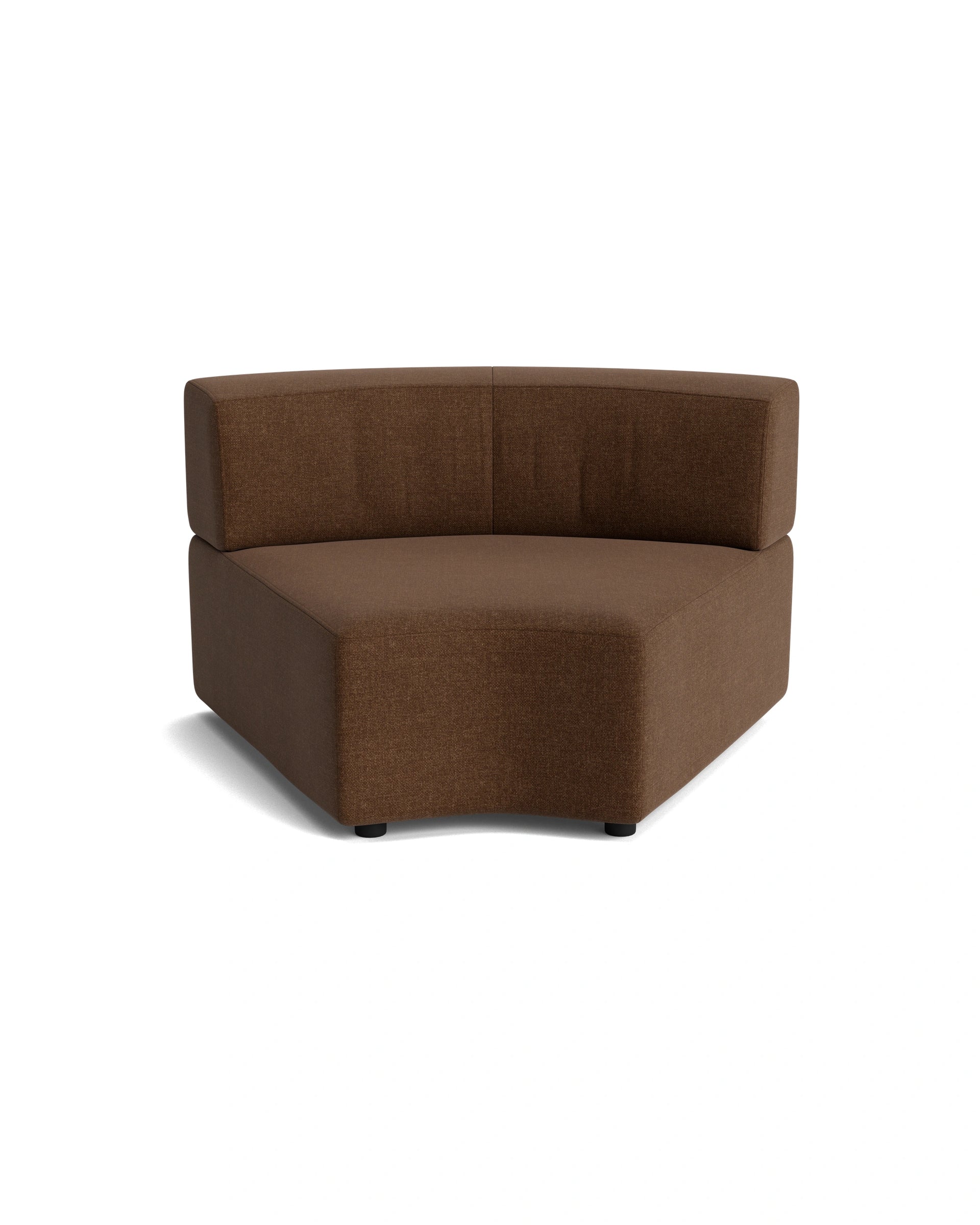 Stretch Angled Corner Module - Fossil Chocolate