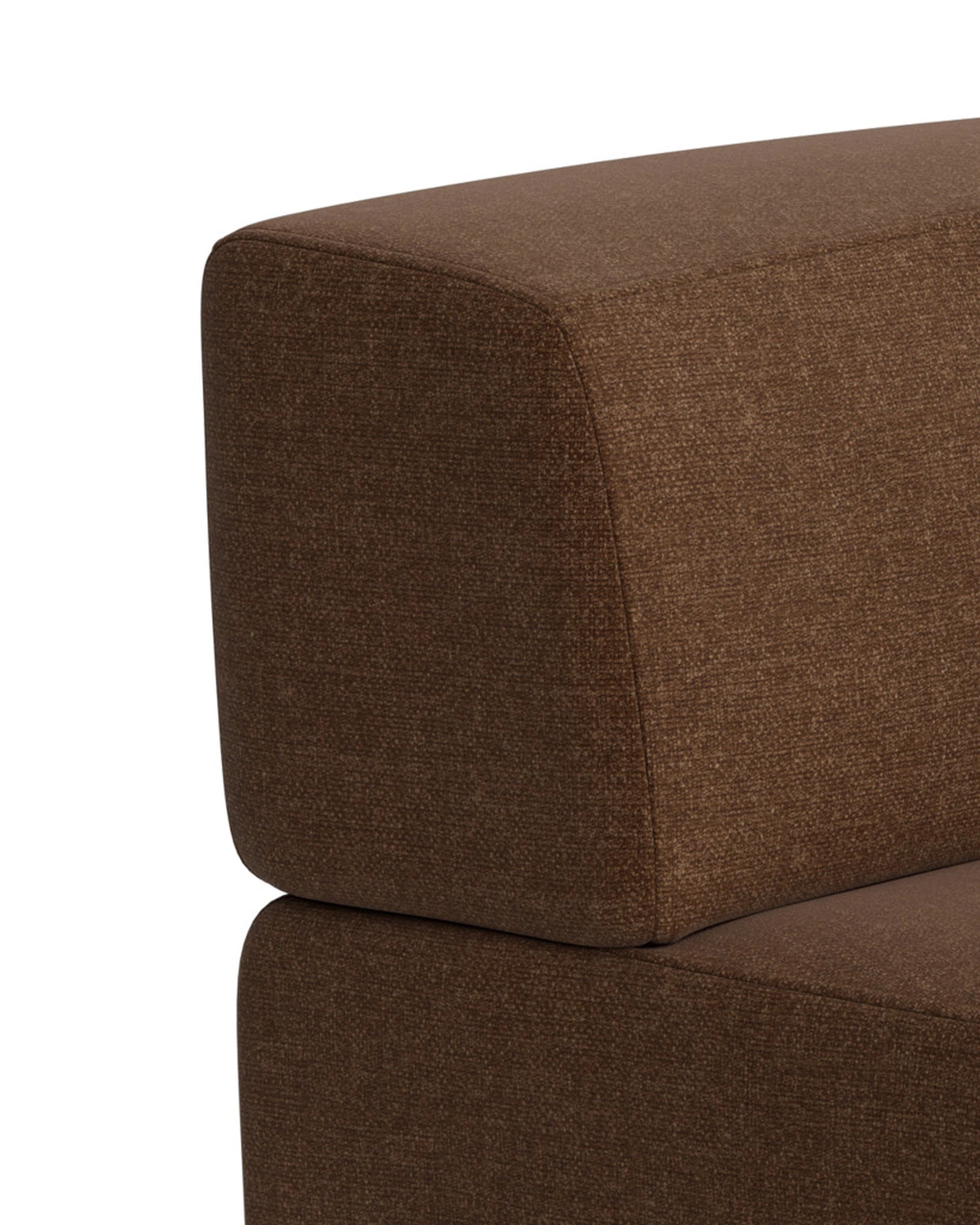 Stretch Angled Corner Module - Fossil Chocolate