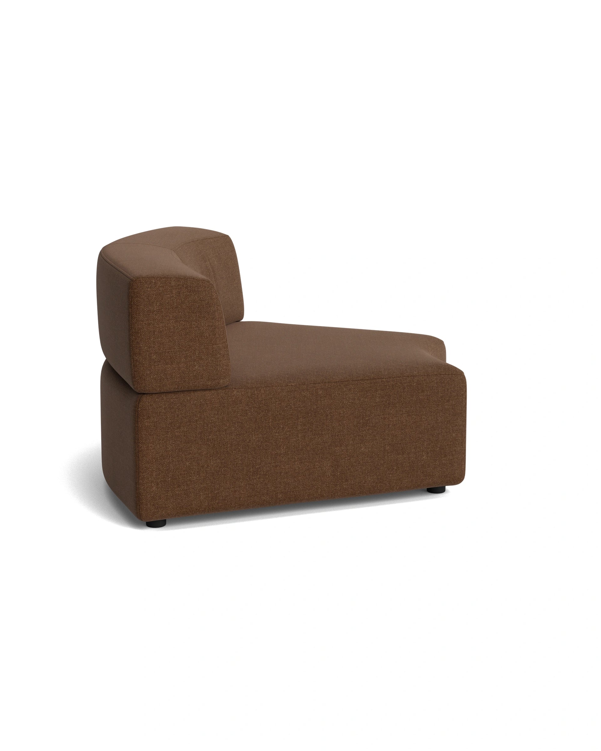 Stretch Angled Corner Module - Fossil Chocolate