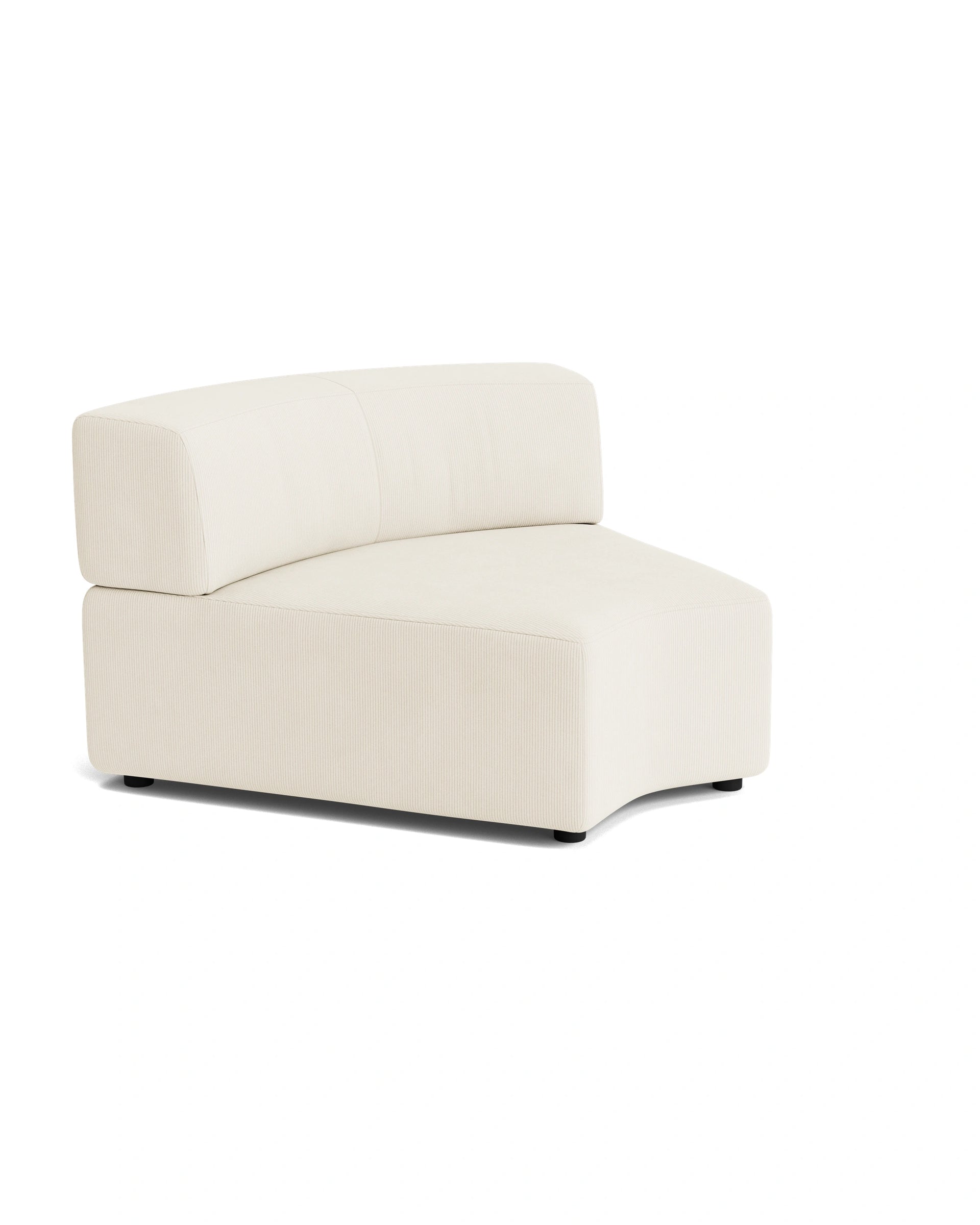 Stretch Angled Corner Module - Corduroy Off White
