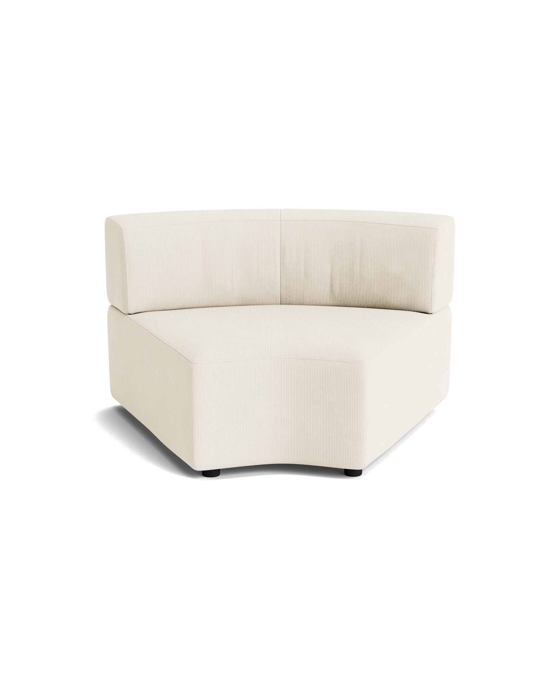 Stretch Angled Corner Module - Corduroy Off White