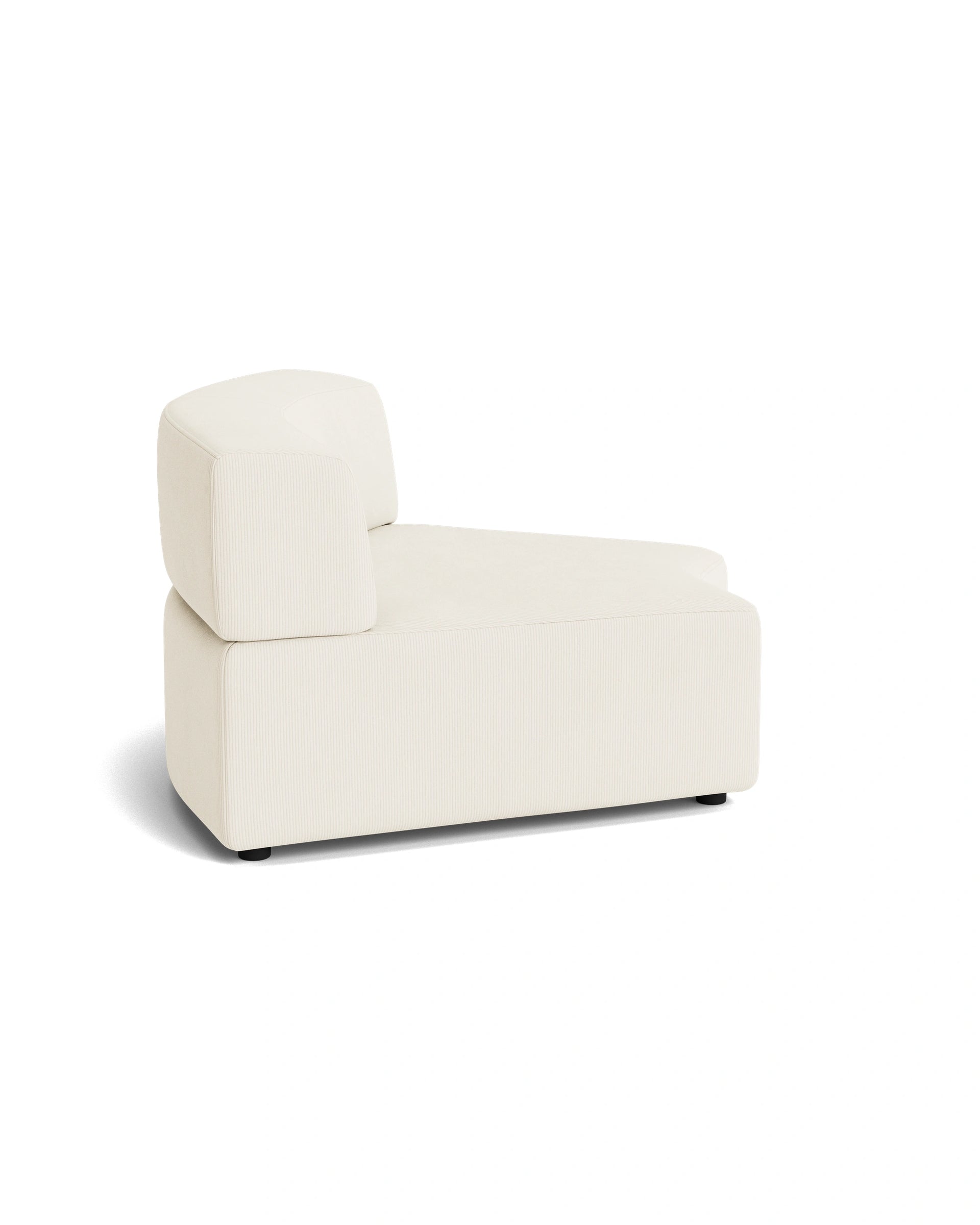 Stretch Angled Corner Module - Corduroy Off White