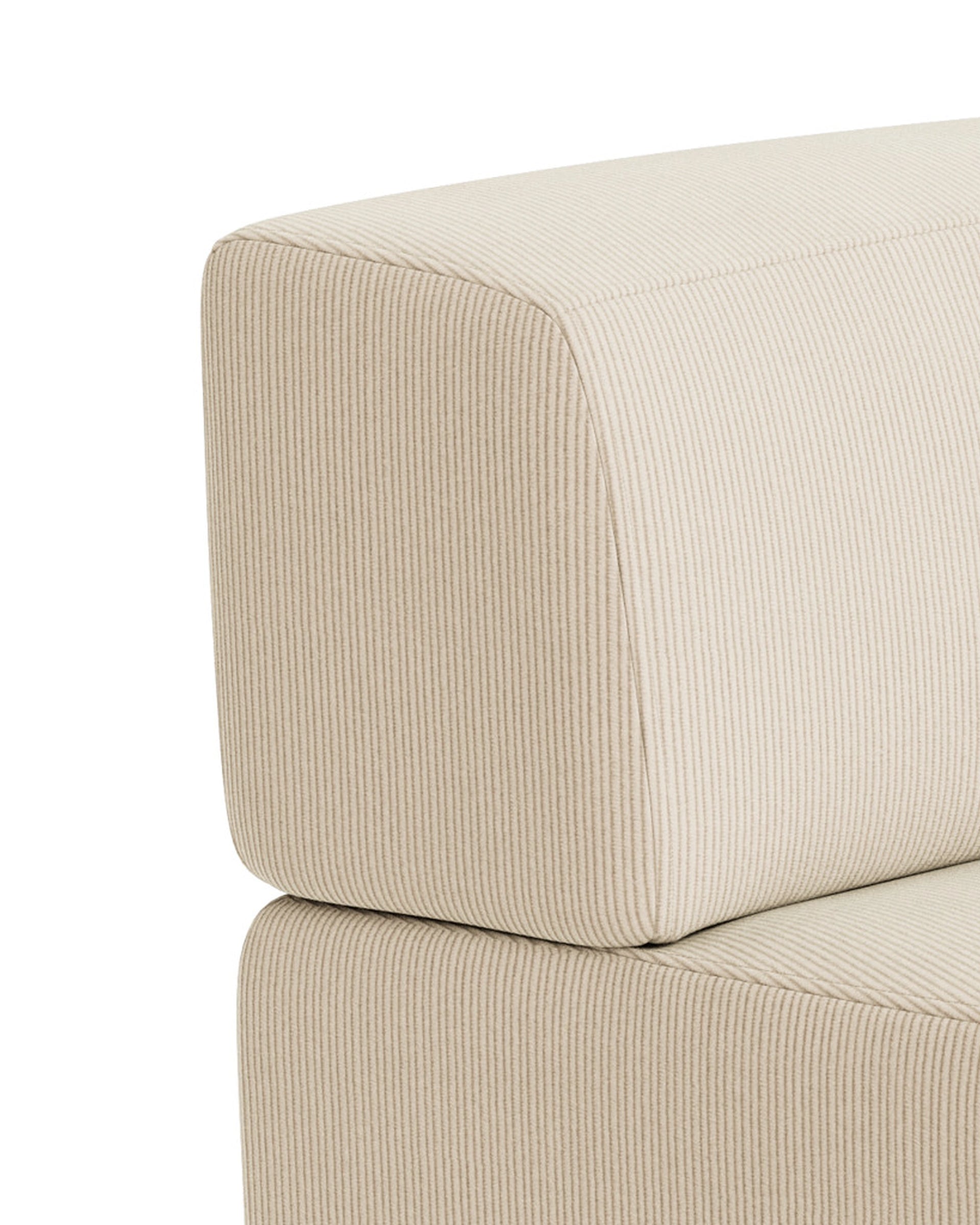 Stretch Angled Corner Module - Corduroy Mist