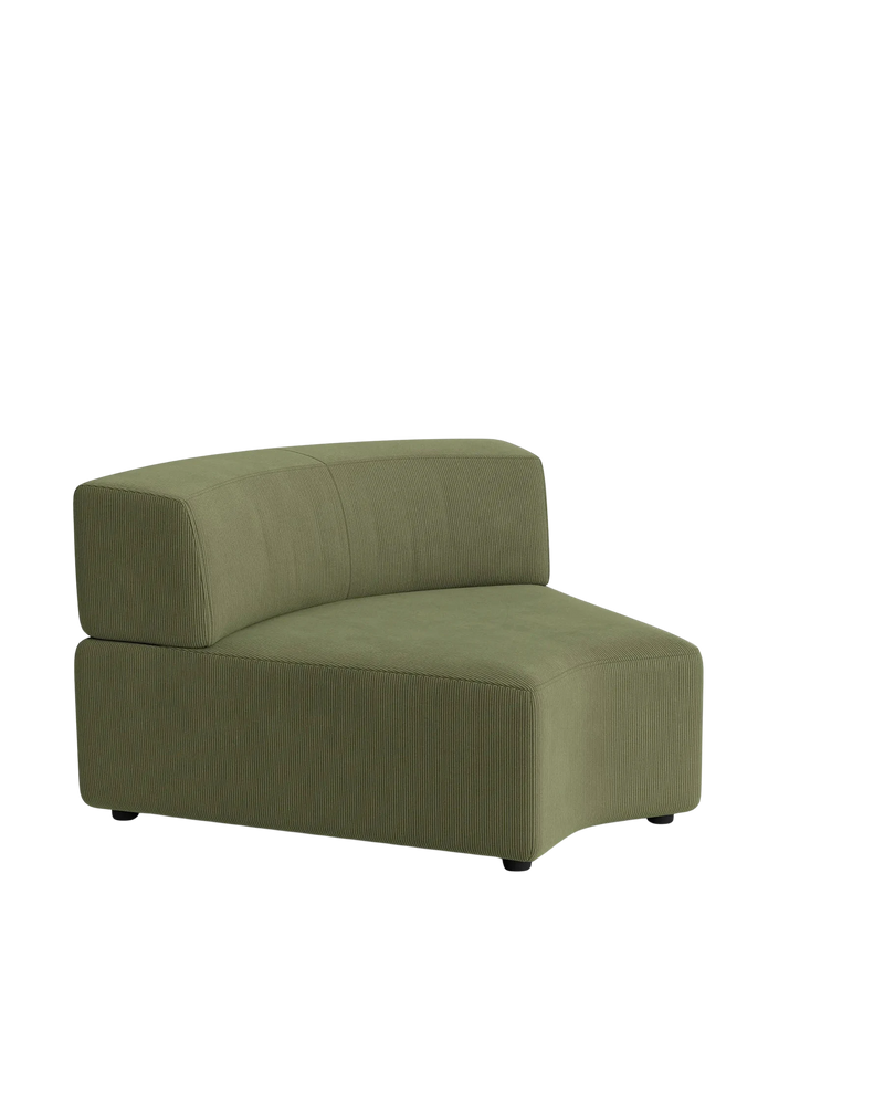 Stretch Angled Corner Module - Corduroy Forest