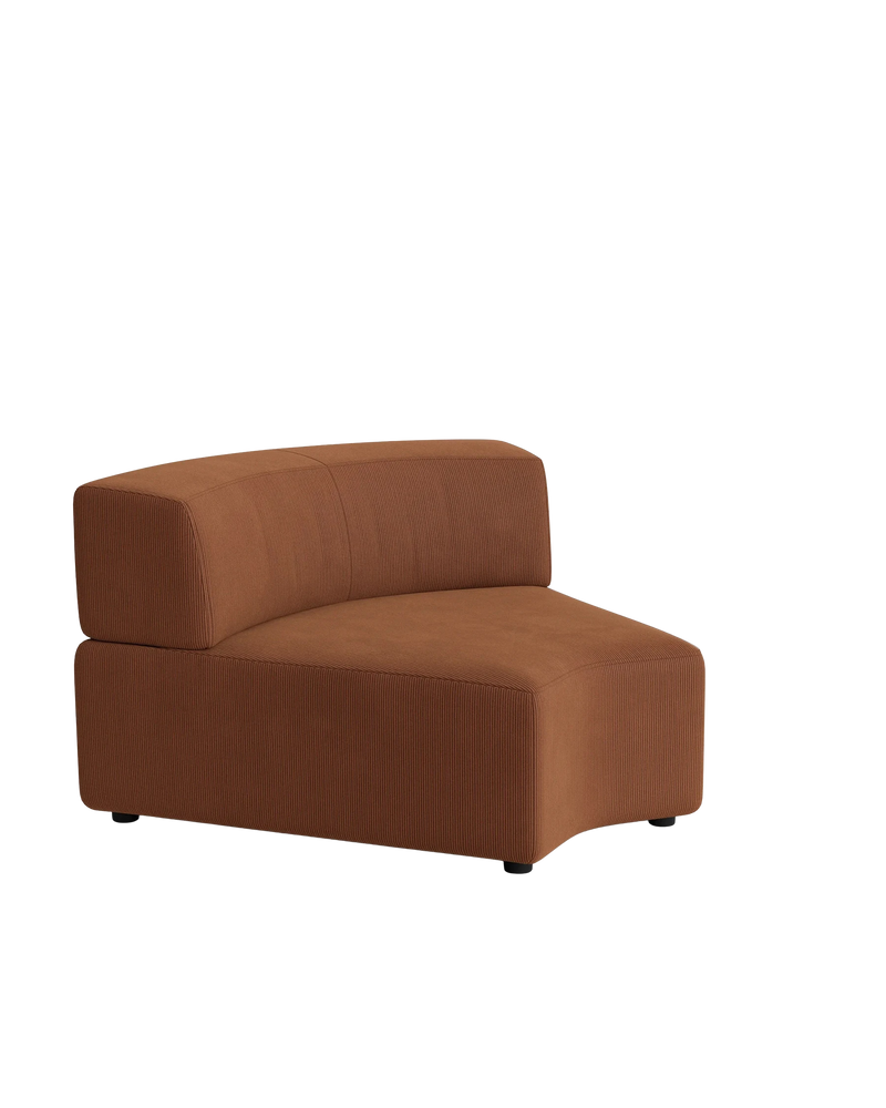 Stretch Angled Corner Module - Corduroy Cocoa