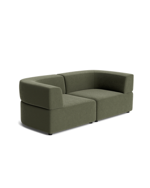 Stretch 3 Seater Sofa - Eden Leaf