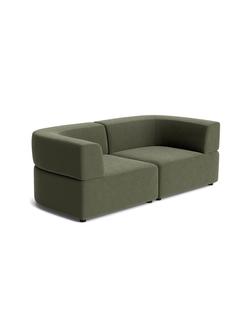 Stretch 3 Seater Sofa - Eden Leaf