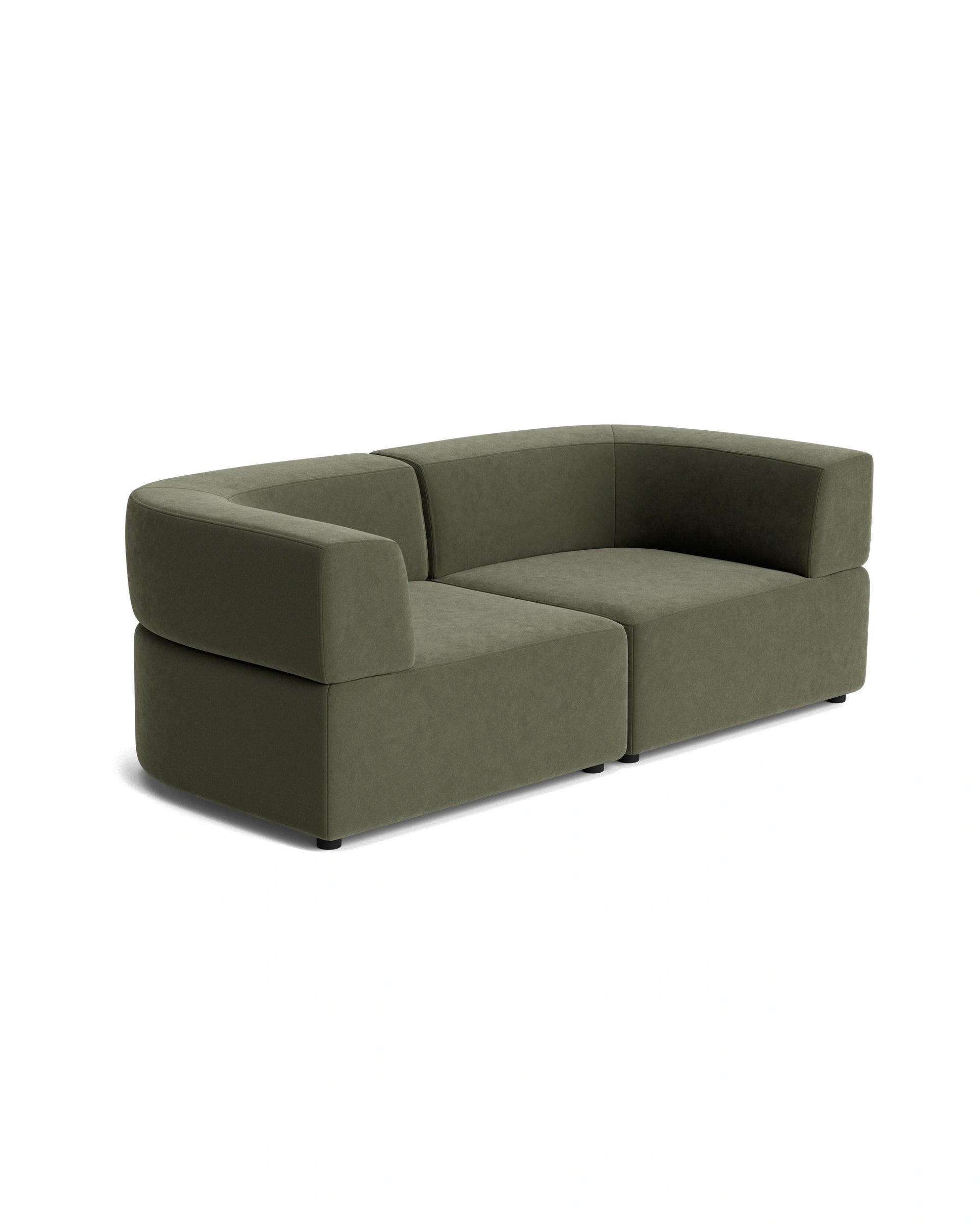 Stretch 3 Seater Sofa - Eden Leaf