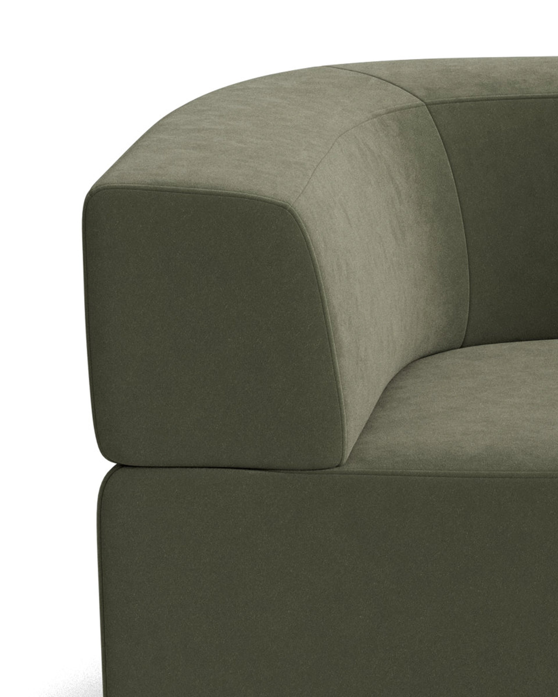 Stretch 3 Seater Sofa - Eden Leaf
